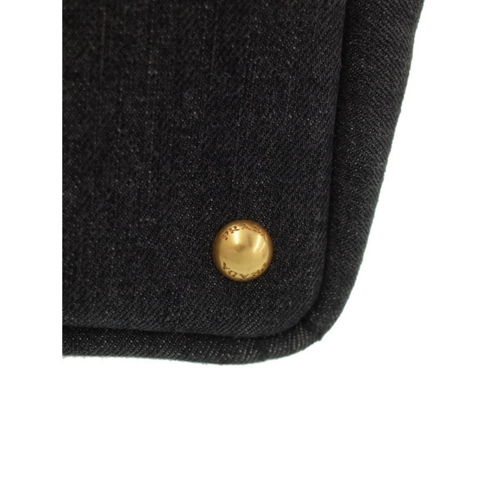 PRADA Canapa 2way Top Handle Crossbody Tote Convertible Tote Bag - Picture 6 of 9